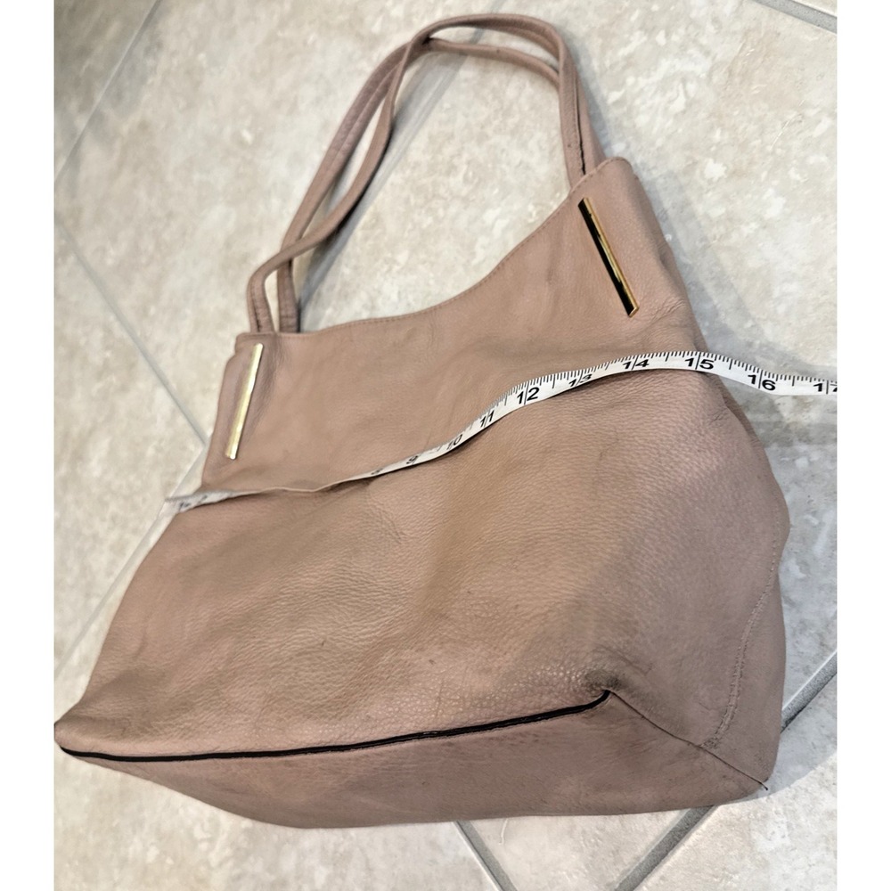 Vince Camuto Hobo Pebbled Leather Shoulder Handbag in Cameo Rose Blush Pink - Picture 10 of 13
